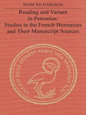 cover image of Reading and Variant in Petronius